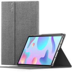 Husa Tableta Infiland Classic Stand Compatibila Cu Samsung Galaxy Tab S6 Lite 10.4 P610 / P615 Gri foto