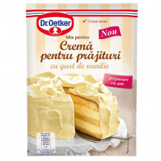 Praf Crema Prajitura cu Vanilie Dr. Oetker, 140 g, Praf Crema Prajitura Vanilie Dr. Oetker, Mix Creme cu Gust de Vanilie Dr Oetker, Dr. Oetker Amestec foto