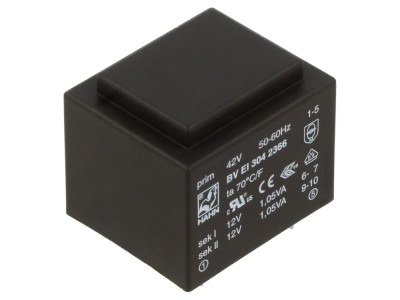 Transformator PCB 2,1VA 42VAC foto