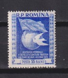 ADUNAREA MONDIALA PENTRU PACE, HELSINKI 1955 LP. 384 MNH, Nestampilat