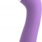 Vibrator Duo Wand Massage-Her, 2 Capete Stimulatoare, 10 Moduri Vibratii, Silicon, USB, Roz, 20 cm