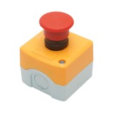 Carcasa buton comanda oprire rosu prin rasucire tip ciuperca 1NO 40mm Breckner Germany