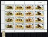 Timbre Cambodgia, 1997 | Elefant de Borneo - Animale - WWF | Bloc - MNH | aph, Fauna, Nestampilat