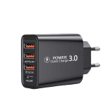 Cumpara ieftin Incarcator travel de perete Quick Charge cu 4 porturi, 3 x USB/ 1 x USB-C 20 W