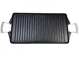 Gratar dreptunghiular din fonta, 2 suprafete de gatit, 24x43 cm, 5 mm grosime, EV, Guison, GRC12024