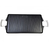 Gratar dreptunghiular din fonta, 2 suprafete de gatit, 24x43 cm, 5 mm grosime, EV, Guison, GRC12024