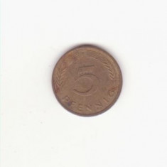 Germania (R.F.G.) 5 pfennig 1981 litera F