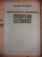 Metode in analiza circuitelor electronice- Mugur Savescu