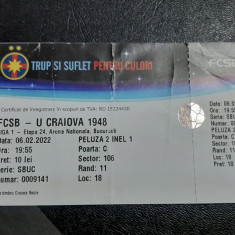 Bilet FCSB - U Craiova