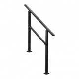 Balustrada otel carbon, Vivatechnix 2-3 trepte, Teava patrata, Negru Mat, lungime 103 cm, pozitii reglabile
