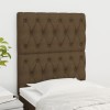 VidaXL Tăblii de pat, 2 buc, maro &icirc;nchis, 80x7x78/88 cm, textil 3116645