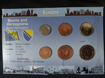 Seria completata monede - Bosnia și Herțegovina 1998 - 2005, 6 monede foto