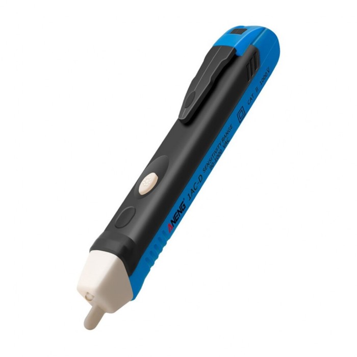 Detector tensiune AC fara contact ANENG 1AC-D, 90 -1000V, semnalizare sonora si LED