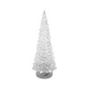 Decoratiune Craciun, brad luminos, LED multicolor, PE, 3xAAA, 10.5x30 cm, Strend Pro