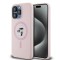 Husa pentru iPhone 15 Pro - Karl Lagerfeld Silicone MagSafe (KLHMP15LSCMKCRHP) - Pink Karl&amp;Choupette