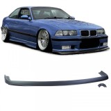 Front Spoiler Lip FATLIP Negru Mat potrivit pentru BMW Seria 3 E36 90-99 Performance AutoTuning