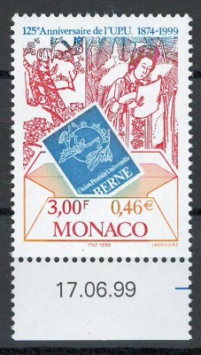 Monaco 1999 2463 MNH - 125 de ani de la Uniunea Postala Universala (UPU) foto