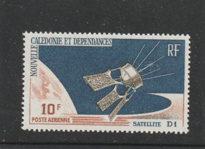 Noua Caledonie 1966-Spatiu,Lansarea satelitului D1,o valoare dant.,MNH,Mi.421 foto