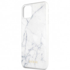 Husa de protectie, Guess Marble Collection, iPhone 11 Pro Max, Alb foto