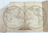 HARTA ' MAPAMONDE EN DEUX EMISPHERES ' , MIJLOCUL SECOLULUI XIX