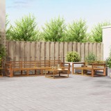 vidaXL Set de canapele de exterior 7 pcs natural Lemn Solid de Acacia 3367232