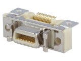 Conector 3M MDR PIN 14 Ecranat Fixare Clichet Soclu Mamă 500V Cod 10214-1210PE
