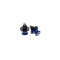 Adaptor stander (suport) moto M10x1,25 albastru
