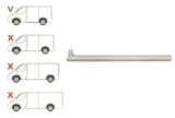 Prag Ford Transit (V184/5) 05.2000-04.2006(Pt Model Scurt) , partea Stanga, L=1180mm; Scurt; Sub Usa Culisanta,, Rapid