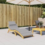 Cumpara ieftin Gossi perna de sezlong, gri, 186x58x3 cm, textil oxford