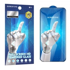 Folie de protectie Ecran Borofone BF6 Diamond Armor pentru Apple iPhone 16 Pro Max, Sticla Securizata, Full Glue, Set 10 bucati, Neagra foto