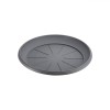 Farfurie Ghiveci Flori, Plastic, Diametru 17 cm, &Icirc;nălțime 2.5 cm, Culoare Antracit, Oem