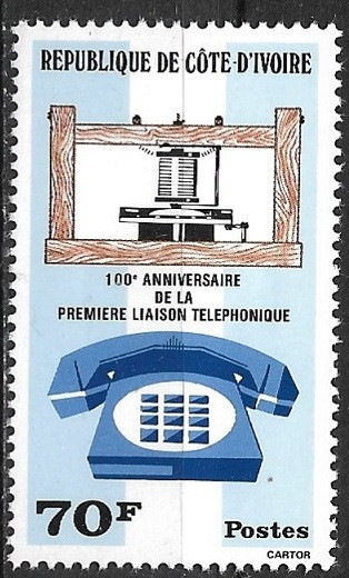 B2856 - Coasta de Fildes 1976 - Comunicatii ,neuzat,perfecta stare