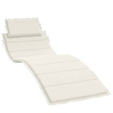Cumpara ieftin Perna de sezlong, melanj crem, 186x58x4 cm textil