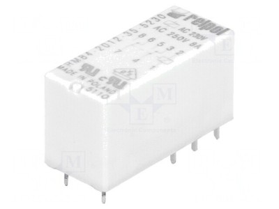Releu Electromagnetic DPDT 230VAC 8A PCB foto