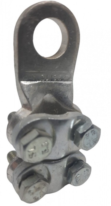 Papuc mecanic din cupru cu 4 suruburi 120-150mm &sup2; cu gaura de 15mm