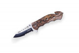 BRICEAG TACTIC CU DESCHIDERE RAPIDA - 8 CM / MANER BROWN CAMO