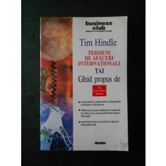 TIM HINDLE - TERMENI DE AFACERI INTERNATIONALI