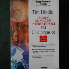 TIM HINDLE - TERMENI DE AFACERI INTERNATIONALI