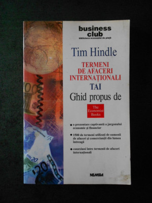 TIM HINDLE - TERMENI DE AFACERI INTERNATIONALI foto