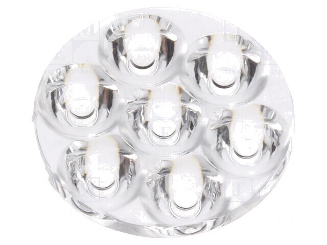 Lentilă LED Rotundă Transparentă PMMA 11-19&deg;