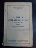 Istoria Literaturii Elene - Maria N. Grigorescu ,544602