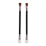 Set Pensule Machiaj, Duo-Head Applicator, 12 cm, 2 Bucăți, Negru, Oem