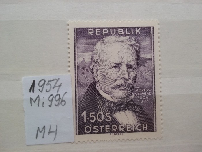 1954- Austria-Mi996- Compl.set-MH