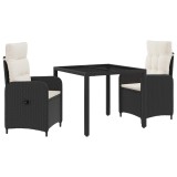 vidaXL Set dining pentru exterior cu pernă 3 pcs 3422294