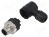 Conector M12 tată 4 pini 125V 4A IP67 unghi pe cablu LUTRONIC