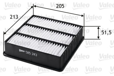 VALEO 585243 Filtru aer foto
