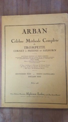 Celebre methode complete de trompette. Cornet a pistons et saxhorn- Arban foto