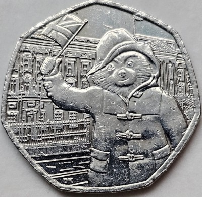 50 pence 2018 Marea Britanie, Paddington at the Palace, km#1557 foto