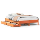 Cumpara ieftin Cadru de pat fara saltea, maro ceruit 150x200 cm lemn masiv pin