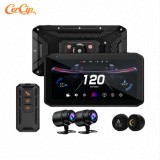Navigatie MOTO CerCip MT9, Carplay/Android Auto, Octa-Core, GPS, IP67 Rezistenta apa, Camere 2K, Senzori presiune roti, Wifi, BSD, 6'25 inch, Touch, M